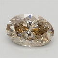 0.70ct Oval Lab Grown Diamond (Colour Very Light Yellowish Brown, Clarity VS1, IGI Certified)