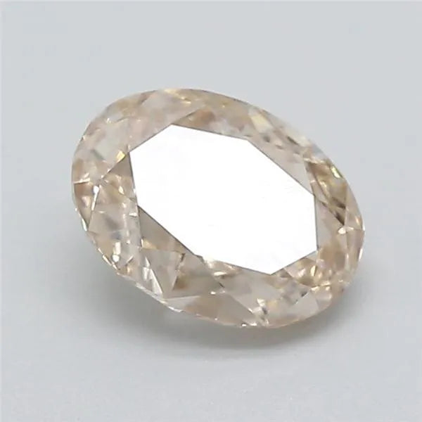 1.00ct Oval Lab Grown Diamond (Colour Very Light Brown, Clarity VS2, IGI Certified)