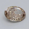1.12ct Oval Lab Grown Diamond (Colour Very Light Brown, Clarity VVS2, IGI Certified)