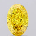 1.91ct Oval Lab Grown Diamond (Colour Fancy Vivid Yellow, Clarity IF, IGI Certified)