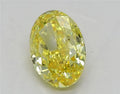 2.00ct Oval Lab Grown Diamond (Colour Fancy Vivid Yellow, Clarity IF, IGI Certified)