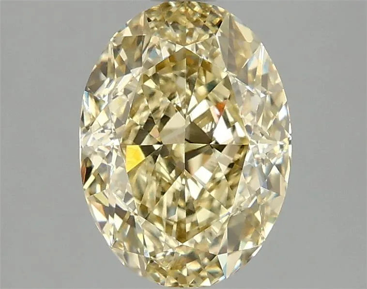 2.03ct Oval Lab Grown Diamond (Colour Fancy Intense Yellow, Clarity VVS2, IGI Certified)