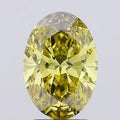 2.04ct Oval Lab Grown Diamond (Colour Fancy Vivid Yellow, Clarity VVS2, IGI Certified)