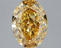 5.11ct Oval Lab Grown Diamond (Colour Fancy Intense Yellow, Clarity VS2, IGI Certified)