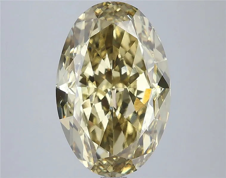 6.01ct Oval Lab Grown Diamond (Colour Fancy Intense Yellow, Clarity VS1, IGI Certified)