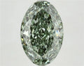 6.14ct Oval Lab Grown Diamond (Colour Fancy Vivid Green, Clarity VS1, IGI Certified)