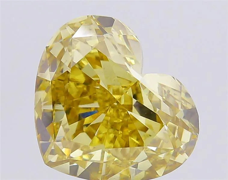 6.82ct Heart Lab Grown Diamond (Colour Fancy Gray Yellow, Clarity VS1, IGI Certified)