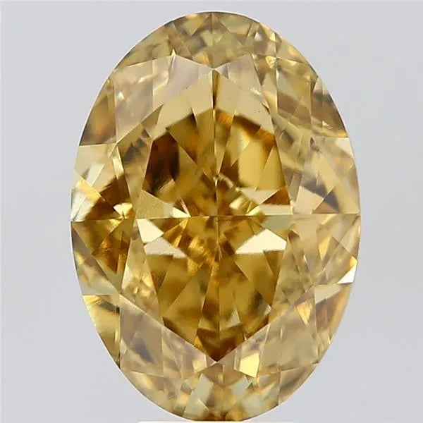 7.05ct Oval Lab Grown Diamond (Colour Fancy Intense Yellow, Clarity VVS2, IGI Certified)