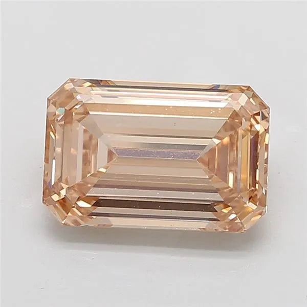 7.10ct Emerald Lab Grown Diamond (Colour Fancy Intense Brownish Yellow, Clarity VVS2, IGI Certified)