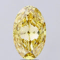 7.18ct Oval Lab Grown Diamond (Colour Fancy Intense Yellow, Clarity VS2, IGI Certified)