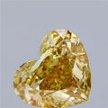 7.63ct Heart Lab Grown Diamond (Colour Fancy Vivid Brownish Yellow, Clarity VS1, IGI Certified)