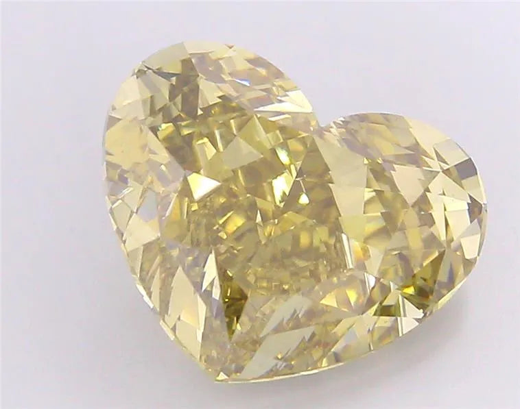 9.19ct Heart Lab Grown Diamond (Colour Fancy Yellow, Clarity VS1, IGI Certified)