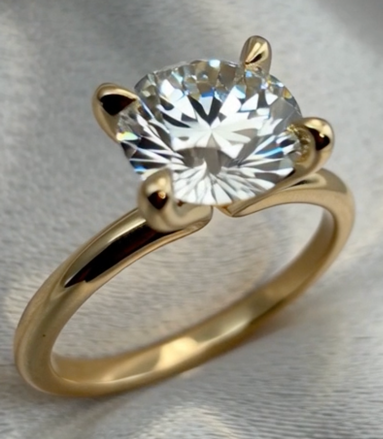 14kt Solitaire Round 1.5ct